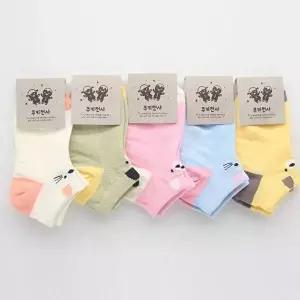 [셀러허브 1][HY6JILKL_56]유아스타킹 아동양말 고양이 5켤레묶음