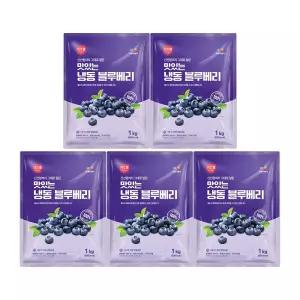 CJ프레시웨이 이츠웰 냉동블루베리1Kg x 5개