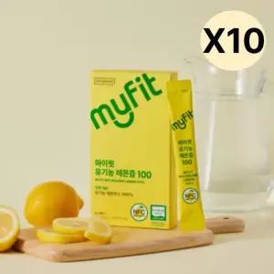 동국제약 마이핏 레몬즙 100 레몬수 착즙액 14포 X10