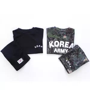 아동 로카티 상하복 세트 반팔 군복 코리아 ROKA 어린이 단체복 체육복