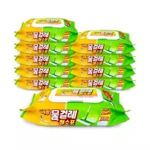 실속형 물걸레청소포 30매(중형30x20cm) 10개 청소용품 손걸레 밀대패드 10팩