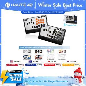 Haute42 마그네틱 C-AT 레버리스 파이트스틱 히트박스 컨트롤러 PCPS4PS5용 아케이드
