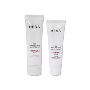 헤라 NEW UV 프로텍터 톤업 피치 50ml + 40ml 선크림