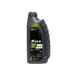 GS칼텍스 Kixx PAO C3 5W 40 디젤 가솔린 엔진오일/엔진/오일/자동차/승용차/세트/대용량/합성/오일