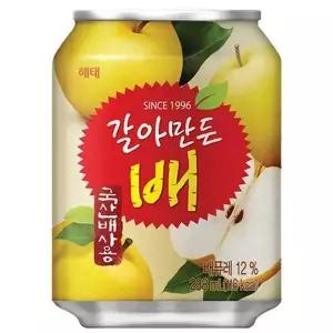 [셀러허브]해태음료 갈아만든배 238ml x 24캔 (S46121719)