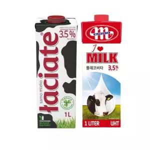 수입 멸균우유 3.5% 일반 1L 12입 혼용