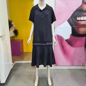 [베네통] 메쉬 라인 플리츠 원피스 BAOPA2631_DJ