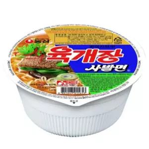 육개장 컵라면 농심 사발면 소 86GX24EA 1박스 조리식품