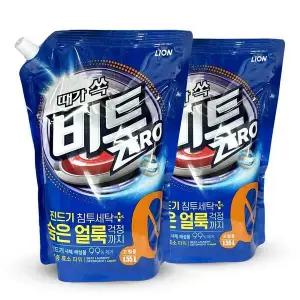 LION EMQ323D5 때가 쏙 비트 진드기 침투 액체 세탁 세제 드럼용 1.55L+1.55L