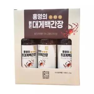 홍영의 붉은대게 백간장 480ml x 3개