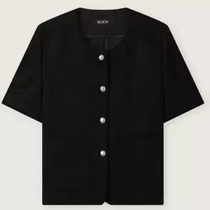 [백화점 홈쇼핑 정품] 로엠 칼라리스 트위드 반팔자켓 RMJKG25R99