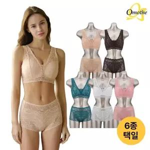 [오모떼] 라이크라 텐션업 그레이스핏 브라팬티 6종세트/택일