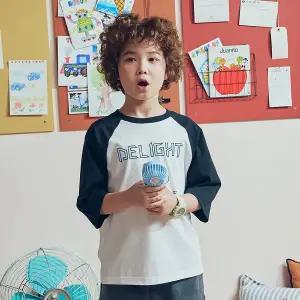 {백화점 정품} 탑텐 키즈 공용) COOL Air 코튼 티셔츠 (7부) (MKG2TS3002)