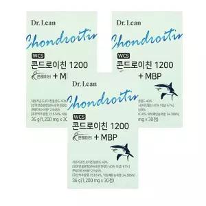 닥터린 WCS 콘드로이친 1200 콘레이티 + MBP 1200mg x 30정 x 3박스