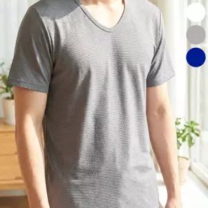 남성 인견 반팔 런닝 쿨러닝 U넥 메리야스