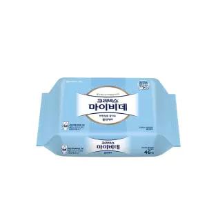 크리넥스 마이비데 클린케어 리필형 46매, 12팩