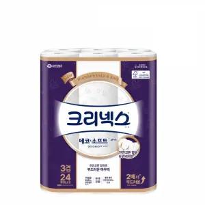 크리넥스 데코앤소프트 화이트 28m 24롤, 2팩