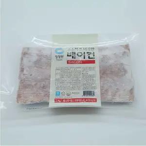 베이컨 씨제이 고소한 청정원 1kg 대용량 냉동 백설베이컨 수앤서C