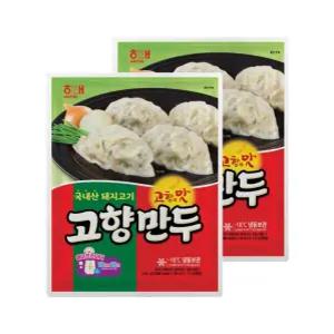 해태 즉석요리 즉석식품 고향만두 1.2kgX2봉 즉석밥 자취생 서치B