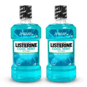 리스테린 쿨민트 입냄새제거 구강청결제 가글 750ml 2개