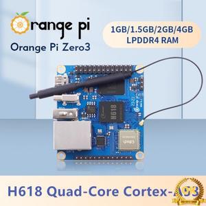 Orange Pi Zero 3 1GB RAM DDR4 Allwinner H618 WiFi 블루투스 미니 개발 보드 SBC 단일 컴퓨터