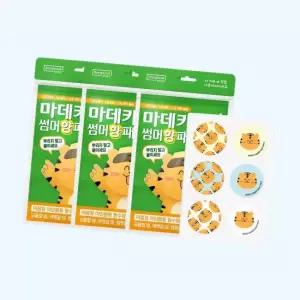 동국제약 마데카 여름 썸머 향 패치 24매 3개 캠핑 야외활동 밴드 스트랩 스티커 시트로넬라 5120449