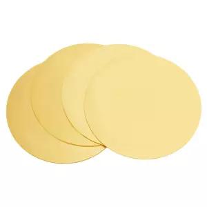 PH PandaHall 4Pcs 4인치 황동 원형 플레이트 8 게이지 두께 mm 순수 구리 개스킷 금속 절단 재료 공예