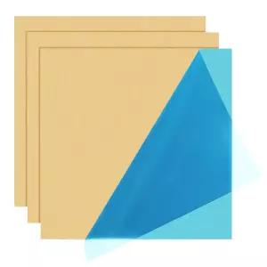 LOYORTY 황동 시트 3개 6x 006 H62 플레이트 6 게이지 5mm 두께 필름 부착 금속 공예 DIY 장식용