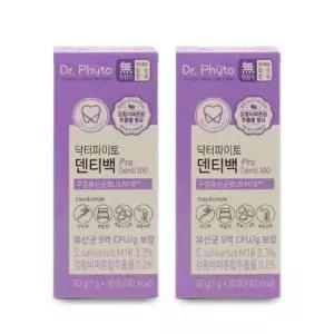 [기타] 닥터파이토 덴티백 PRO 구강유산균 1g x 30정 X 2박스 I SH