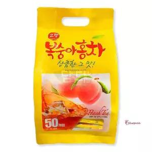고향복숭아홍차 50T 스틱포장대용량 복숭아아이스티 사무실 50스틱 탕비실opq546