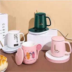 컵워머 55도 유지 보온 컵받침대 차 커피 우유 머그 인덕션 USB 발열 온열 머그잔 스마