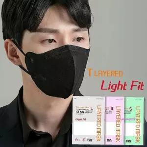 T레이어드 100매 마스크 새부리형 라이트핏 5매입X20팩ghi065