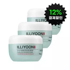일리윤 히알루론 모이스춰 수분크림 100ml 3개