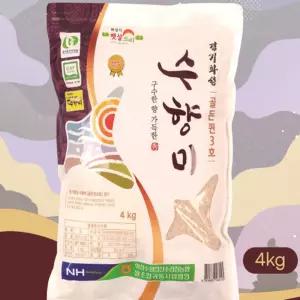 [맛] 단일품종 농협쌀 경기수향미 골든퀸3호4KG 백미