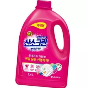 (올핀)산소크린 액체세제 2400ml 색깔옷 표백제 1개