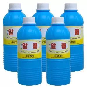 미우 삼현 메칠알콜 400ml 5개 기름때 공업