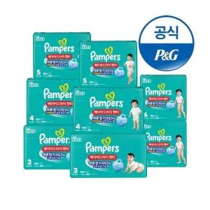 팸퍼스 2025 베이비드라이 팬티형 기저귀 3~ 6단계 8팩 (2박스)