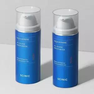 싸이닉 아쿠아 옴므 모이스처라이저 올인원 남자로션 100ml / 중건성 스킨+로션+에센스+크림 2개