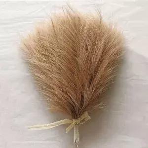 10Pcs 가짜 팜파스 잔디 인공 꽃 Boho 장식 웨딩 부케 파티 홈 룸 식물 솜털 리드