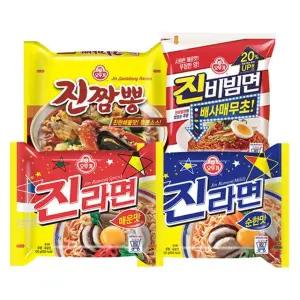 진진비짬 진라면 매운맛5+순한맛5+진비빔면4+진짬뽕4