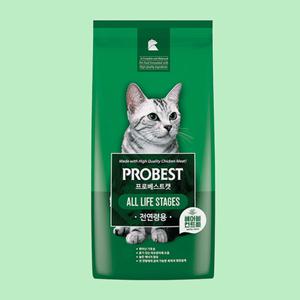 프로베스트 캣 15kg 전연령 헤어볼 대용량 길 고양이 사료