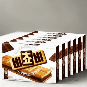 오리온 비쵸비 X 6개 크래커 초콜릿 달콤한 샌드과자