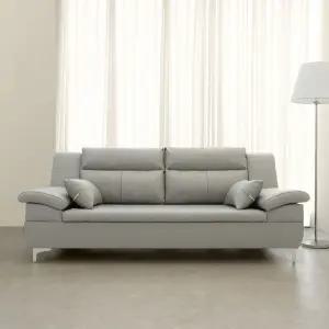 테라 천연 면피가죽 온열 황토볼 3인용 흙소파 DF925867