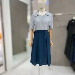 [꼼빠니아]배색 벨티드 원피스 CADU5-WOP150