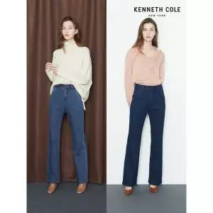 [케네스콜]여) 루즈플레어핏 데님 팬츠(HKPFDDF512P)