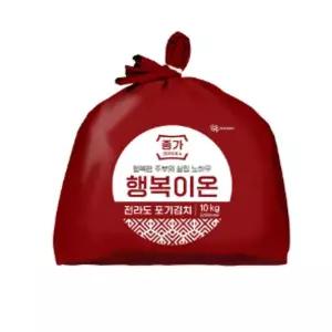 종가 행복이온 전라도 포기김치 배추김치 10kg 1개