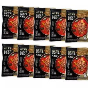 금강만두 혼밥밀키트 육개장 630g x 10봉 캠핑요리 부산사직동육개장 즉석요리