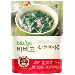 [셀러허브]CJ 비비고 소고기 미역국 500g 6팩 (S27377647)