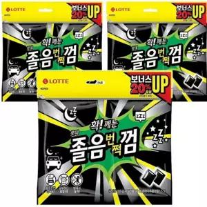 졸음껌 롯데 졸음번쩍껌 트윈리필 105g x 3개 롯데졸음번쩍껌리필 롯데졸음번쩍껌 스마트