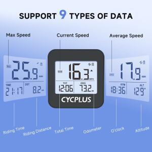 호환 CYCPLUS G1 자전거 컴퓨터 GPS 속도계  무선 액세서리  방수 사이클링 주행 거리계